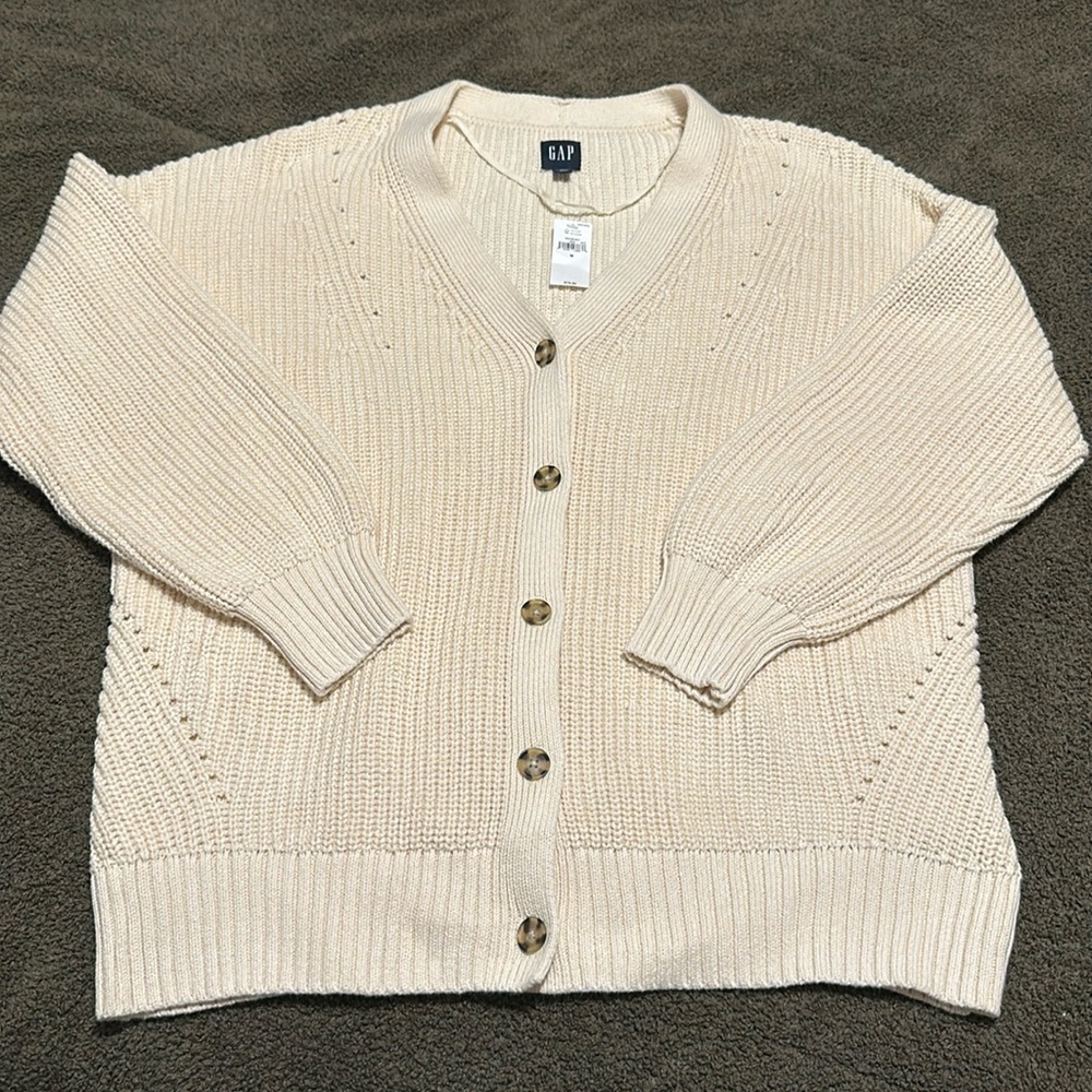 NWT GAP Oversized Chunky Knit Cotton Cardigan